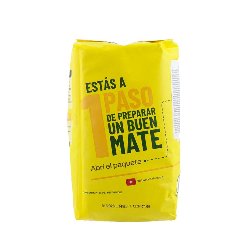 MAÑANITA Yerba Mate con Palo, 500g