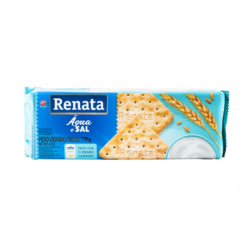 RENATA Gesalzene Weizenkeks - Biscoito Água e Sal, 170g