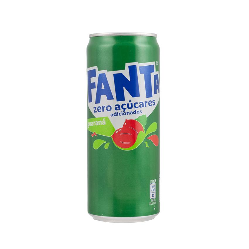 FANTA Guaraná Erfrischungsgetränk - Refrigerante de Guaraná sem Açúcar, 330ml