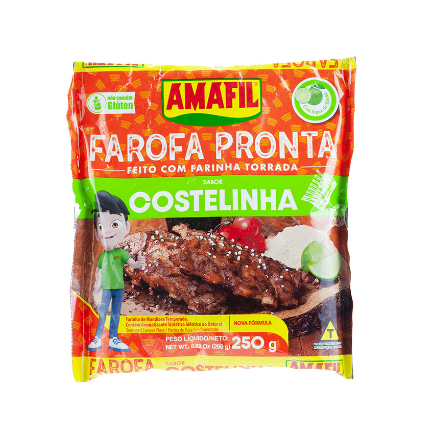 Farofa Pronta Costelinha AMAFIL 250g