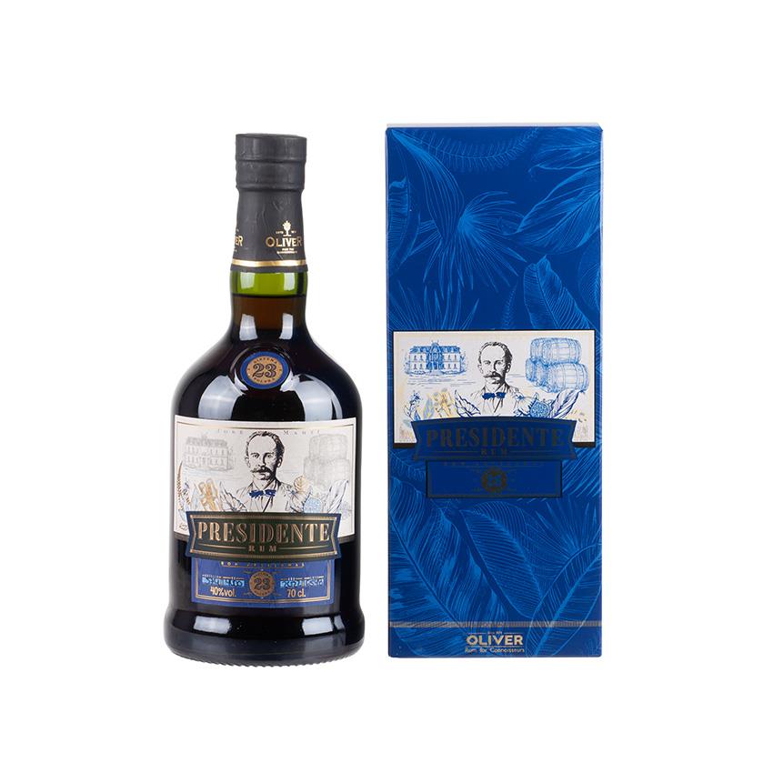 PRESIDENTE Brauner Rum - 23 Años Ron Artesanal, 700ml, 40% vol