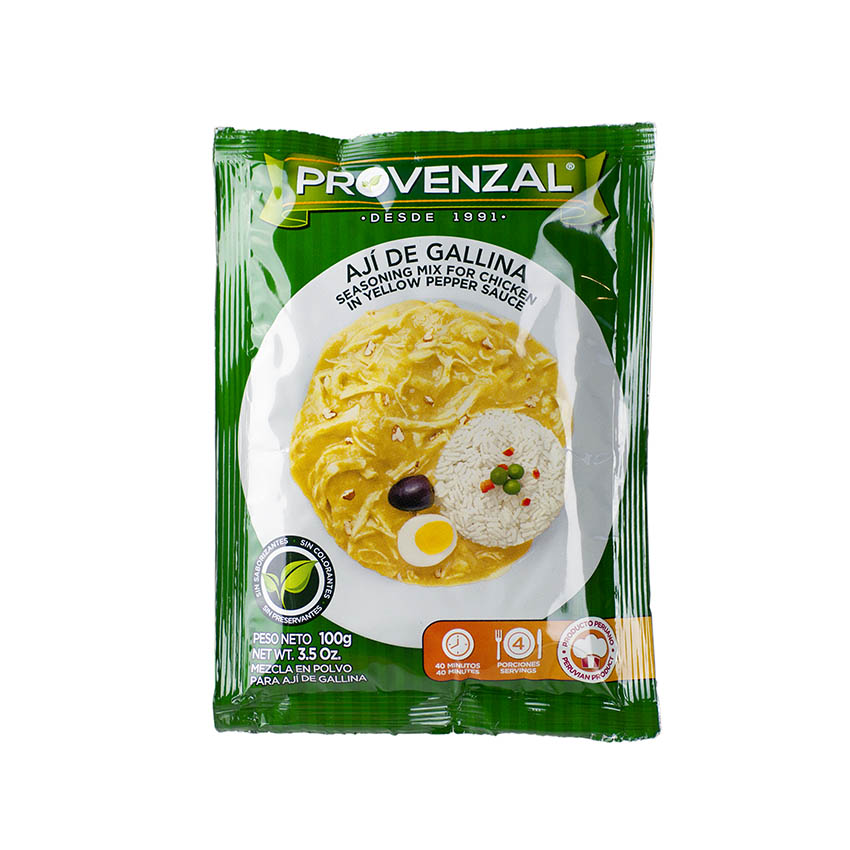 PROVENZAL Gewürzmischung für Hähnchen mit gewürzter Sauce Sazón para Aji de Gallina 100g