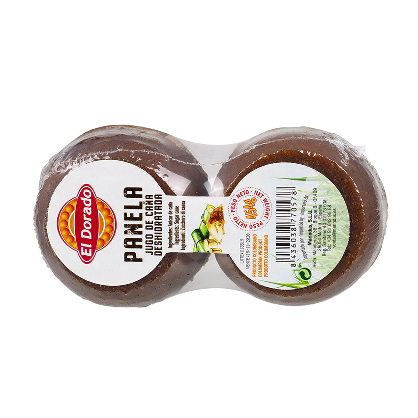 EL DORADO Rohrzuckerblock - Panela Fraccionada, 454g (4 x 113,5g)