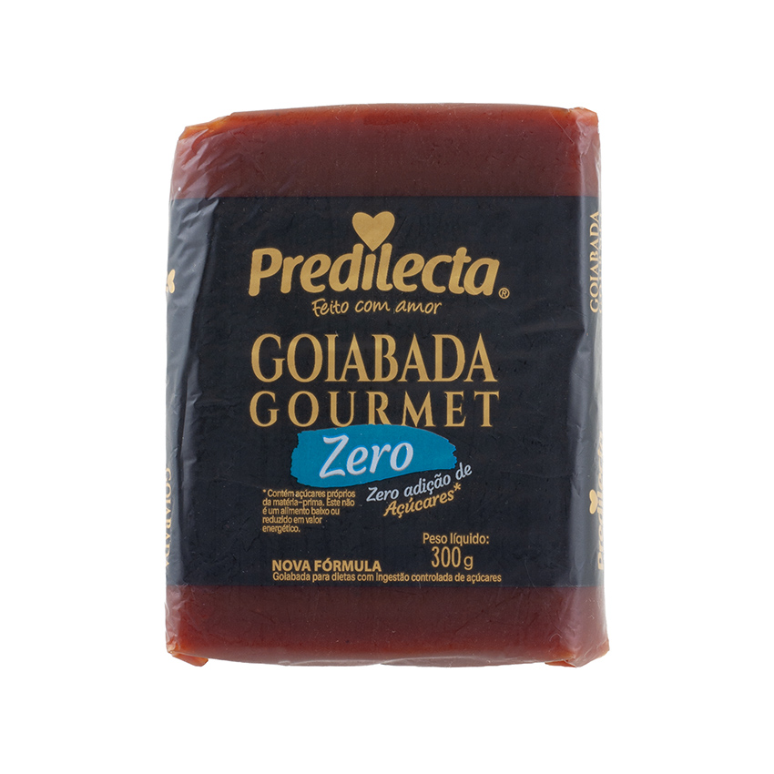 PREDILECTA Goiabada Gourmet Zero ohne Zuckerzusatz - Goiabada, Zero Adição de Açúcares, Block 300g