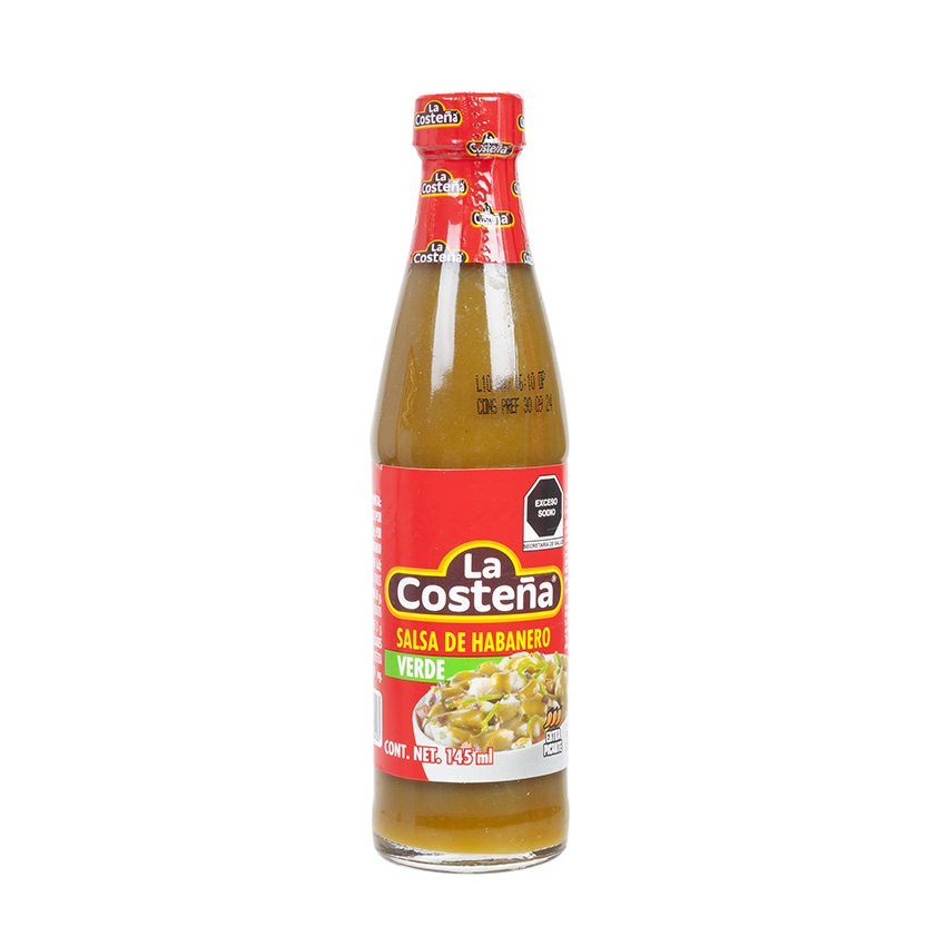 LA COSTEÑA Grüne Habanero Soße - Salsa de Habanero Verde, 145ml
