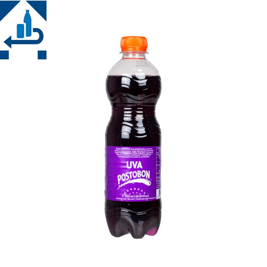 POSTOBON Uva - Traube-Erfrischungsgetränk -DPG- Gaseosa Uva, PET 500ml