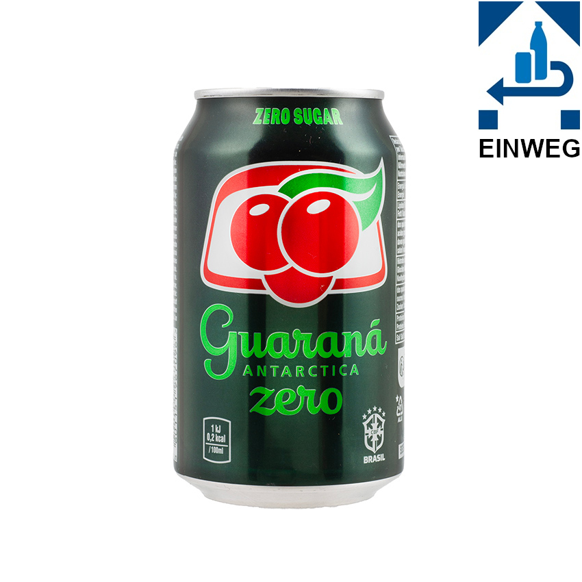 GUARANÁ ANTARCTICA Zero Dose Erfrischungsgetränk --DPG-- Refrigerante Guaraná Zero, Lata 330ml