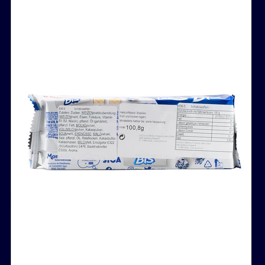 LACTA Bis Wafer „weiße Schokolade" - Wafer Sabor Chocolate Branco, 100,8g