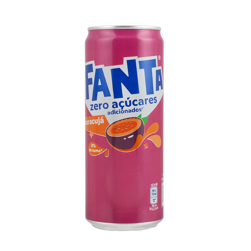 FANTA Maracuja Erfrischungsgetränk - Refrigerante de Maracujá sem açúcar, 330ml