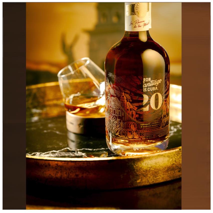 RON SANTIAGO DE CUBA Extra Añejo Gran Reserva 20 Años - Brauner Rum, 700ml 40% vol