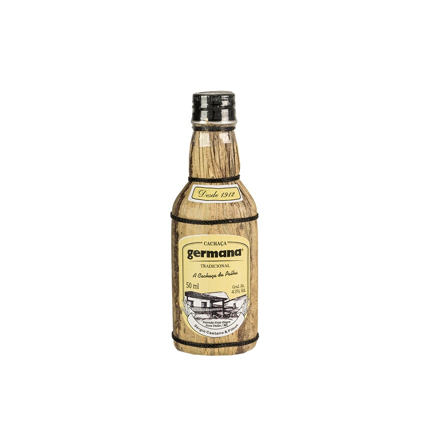 GERMANA Da Palha Zuckerrohrschnaps - Cachaça Premium, 50ml, 43%vol