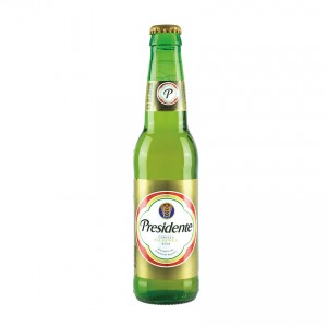 PRESIDENTE Bier Cerveza 355ml, 5% vol. MHD 12.05.2024